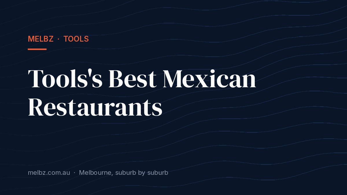 Title card: Tools's Best Mexican Restaurants