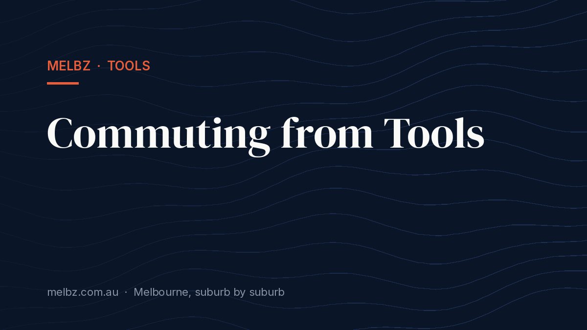 Title card: Commuting from Tools