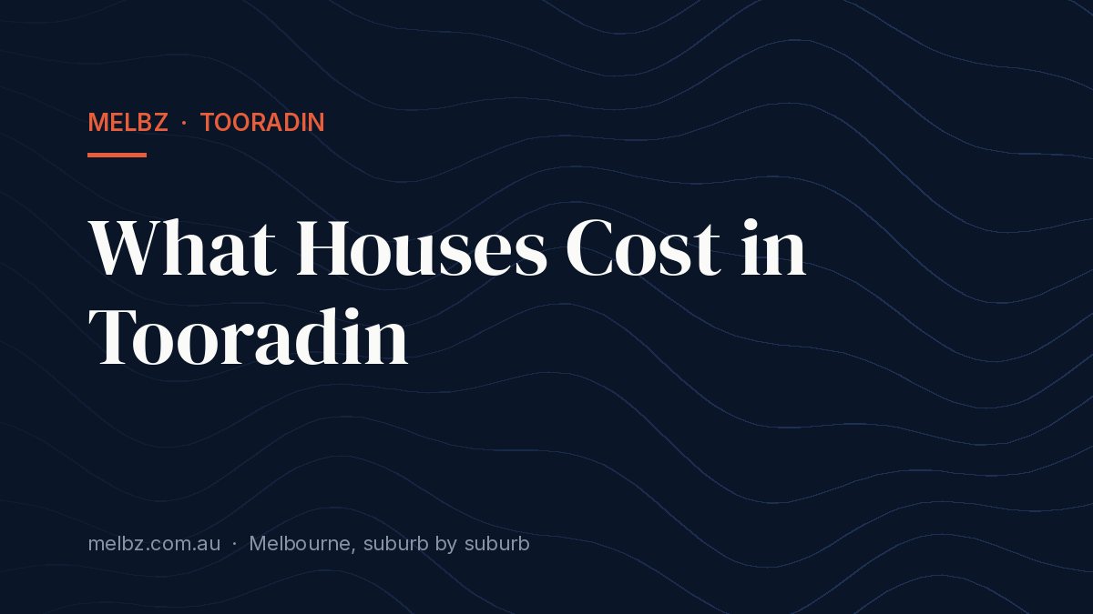 Title card: What Houses Cost in Tooradin