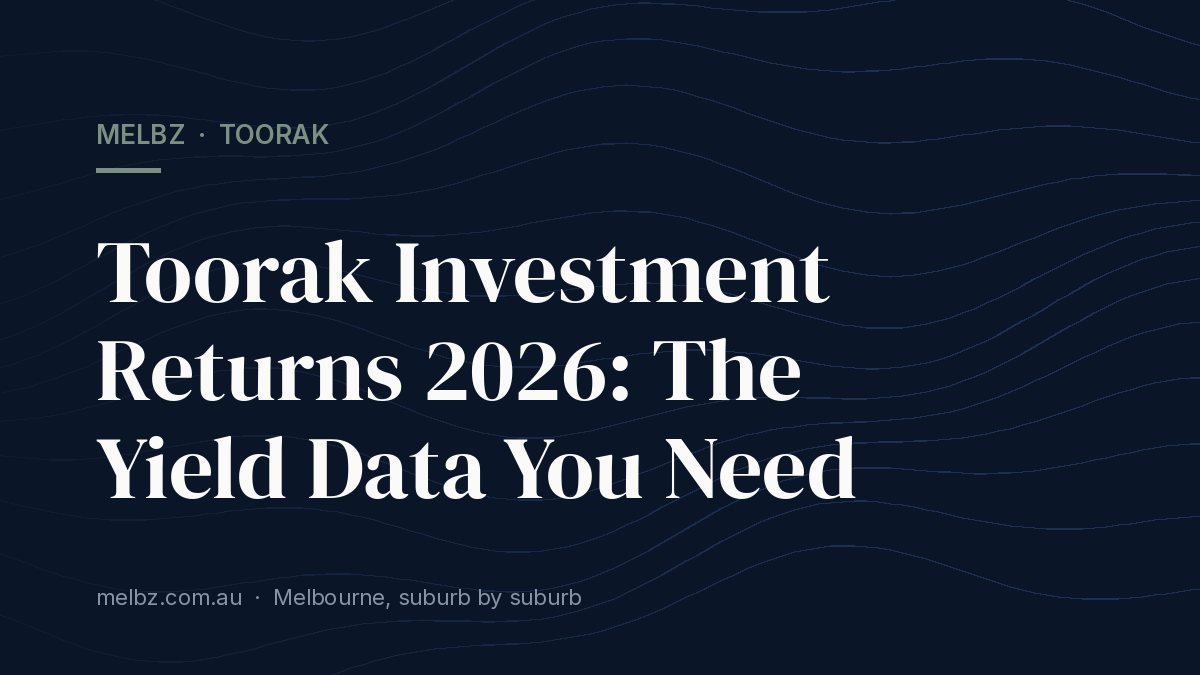 Title card: Toorak Investment Returns 2026: The Yield Data You Need