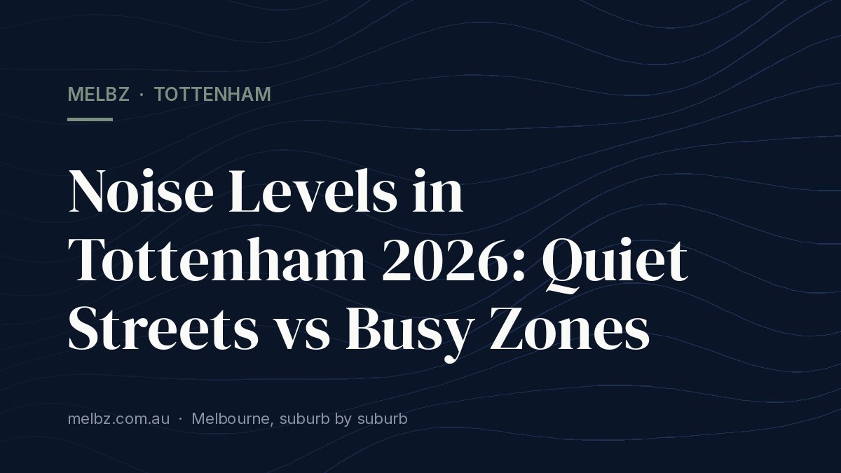 Title card: Noise Levels in Tottenham 2026: Quiet Streets vs Busy Zones