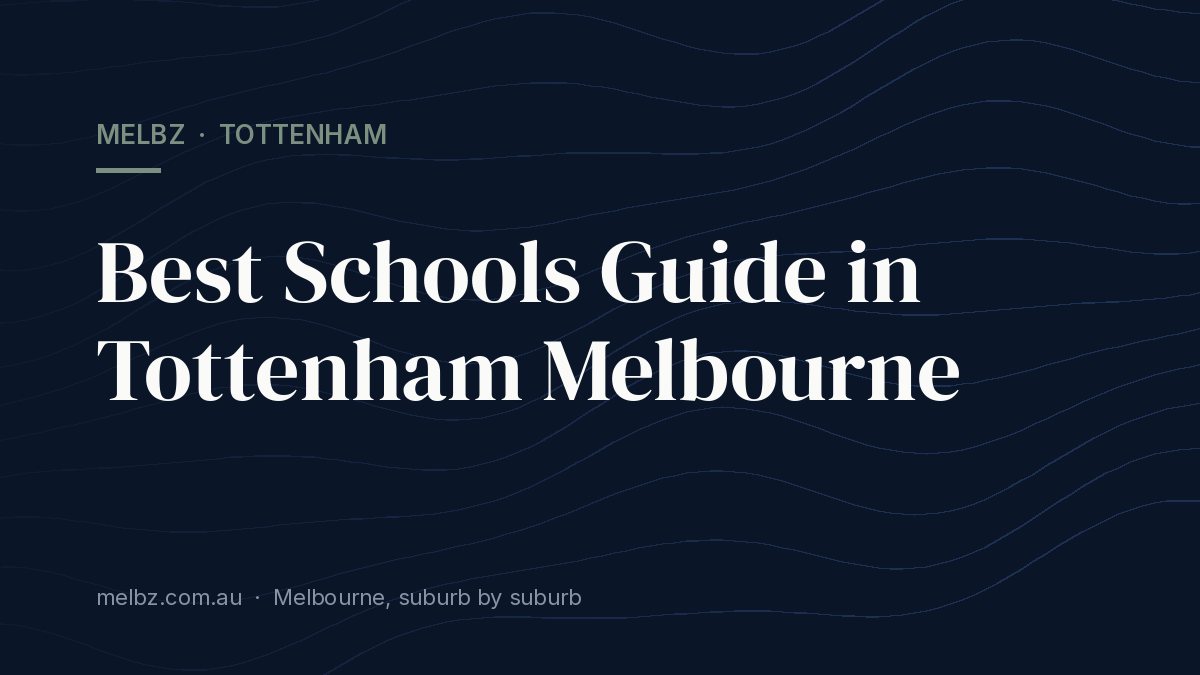 Title card: Best Schools Guide in Tottenham Melbourne