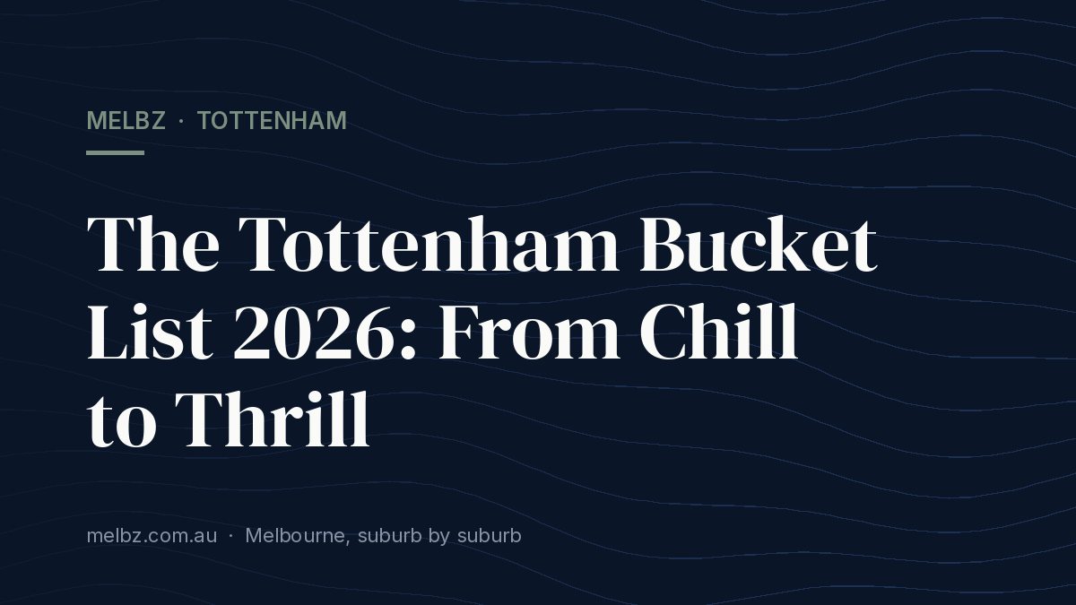 Title card: The Tottenham Bucket List 2026: From Chill to Thrill