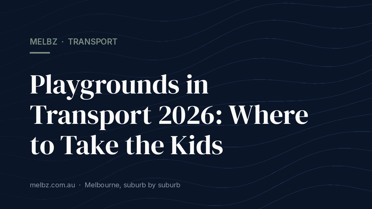 Title card: Playgrounds in Transport 2026: Where to Take the Kids