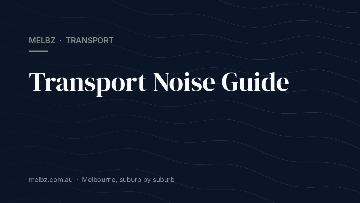 Title card: Transport Noise Guide
