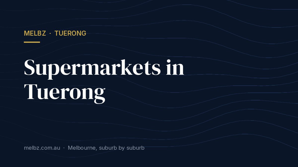 Title card: Supermarkets in Tuerong