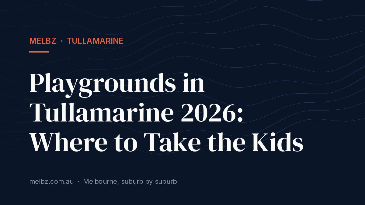 Title card: Playgrounds in Tullamarine 2026: Where to Take the Kids