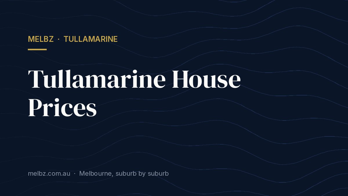 Title card: Tullamarine House Prices