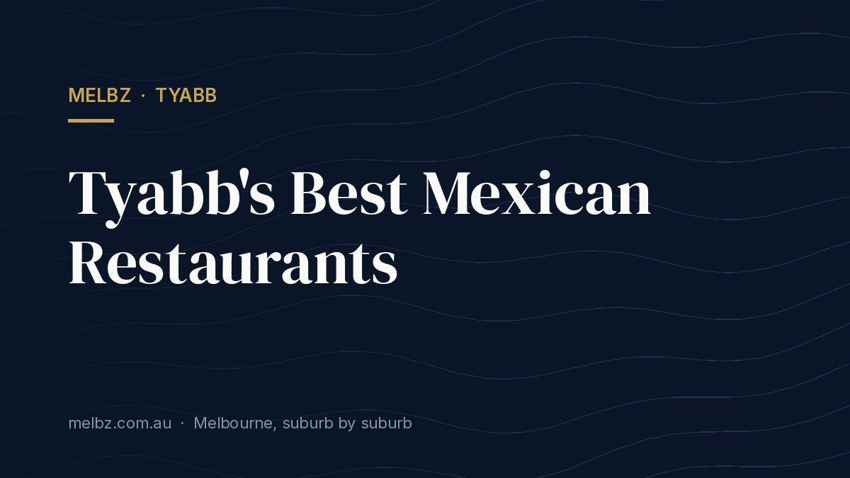Title card: Tyabb's Best Mexican Restaurants