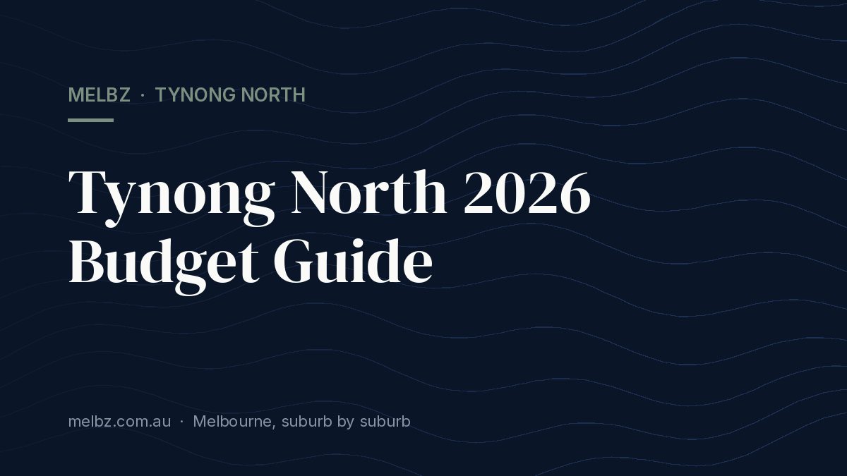 Title card: Tynong North 2026 Budget Guide