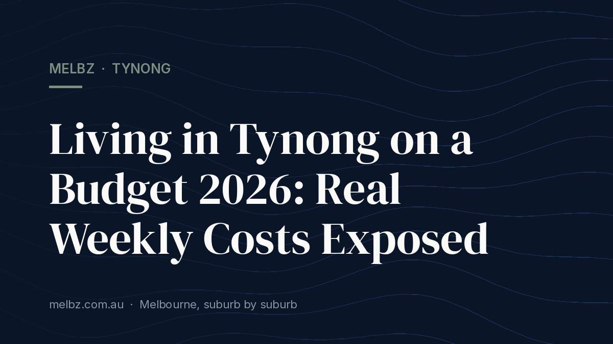 Title card: Living in Tynong on a Budget 2026: Real Weekly Costs Exposed