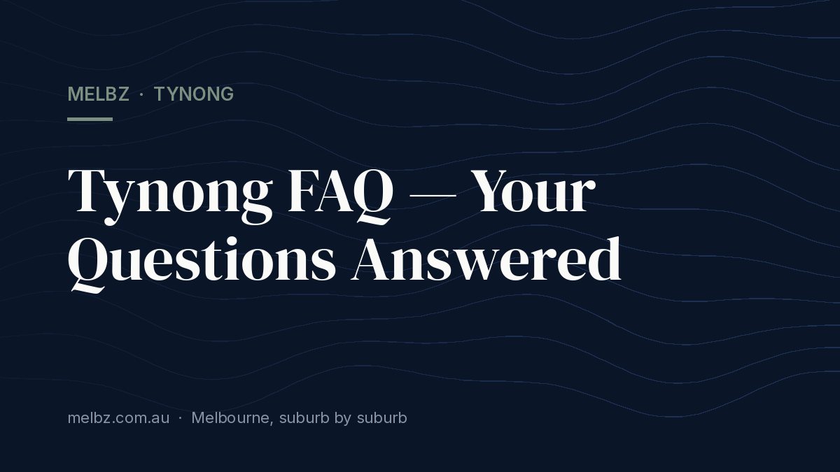 Title card: Tynong FAQ — Your Questions Answered