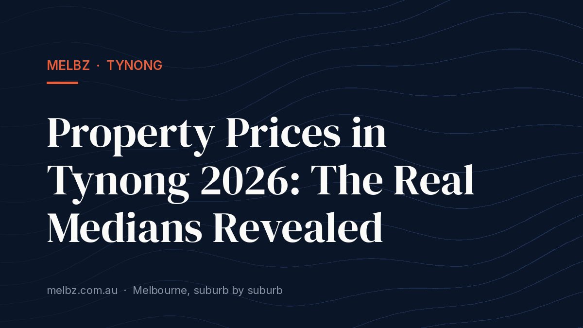 Title card: Property Prices in Tynong 2026: The Real Medians Revealed