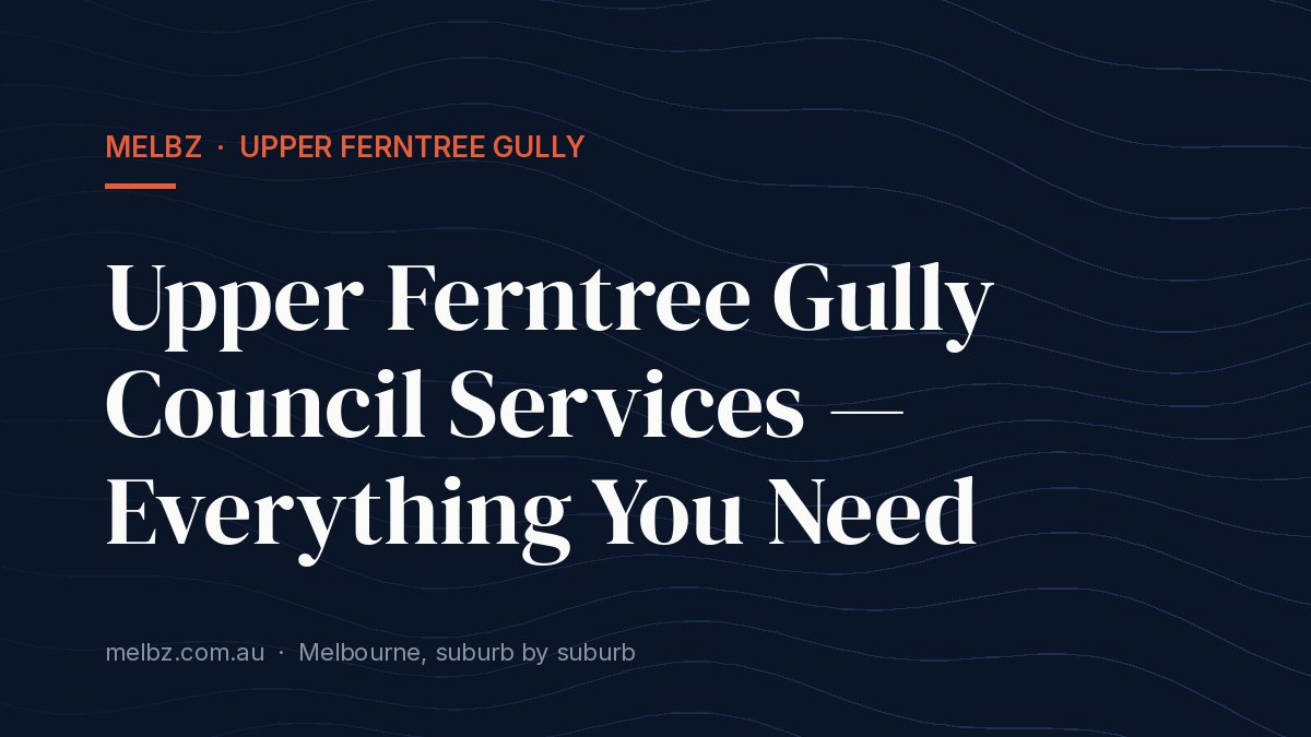 Title card: Upper Ferntree Gully Council Services — Everything You Need