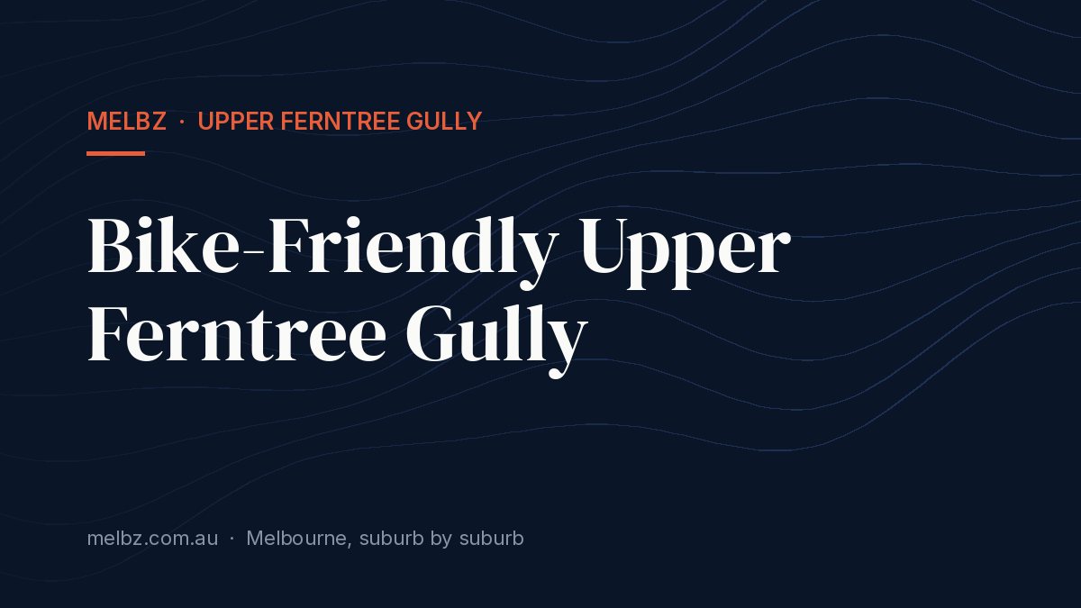 Title card: Bike-Friendly Upper Ferntree Gully