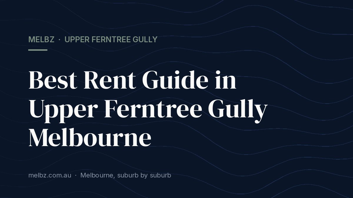 Title card: Best Rent Guide in Upper Ferntree Gully Melbourne