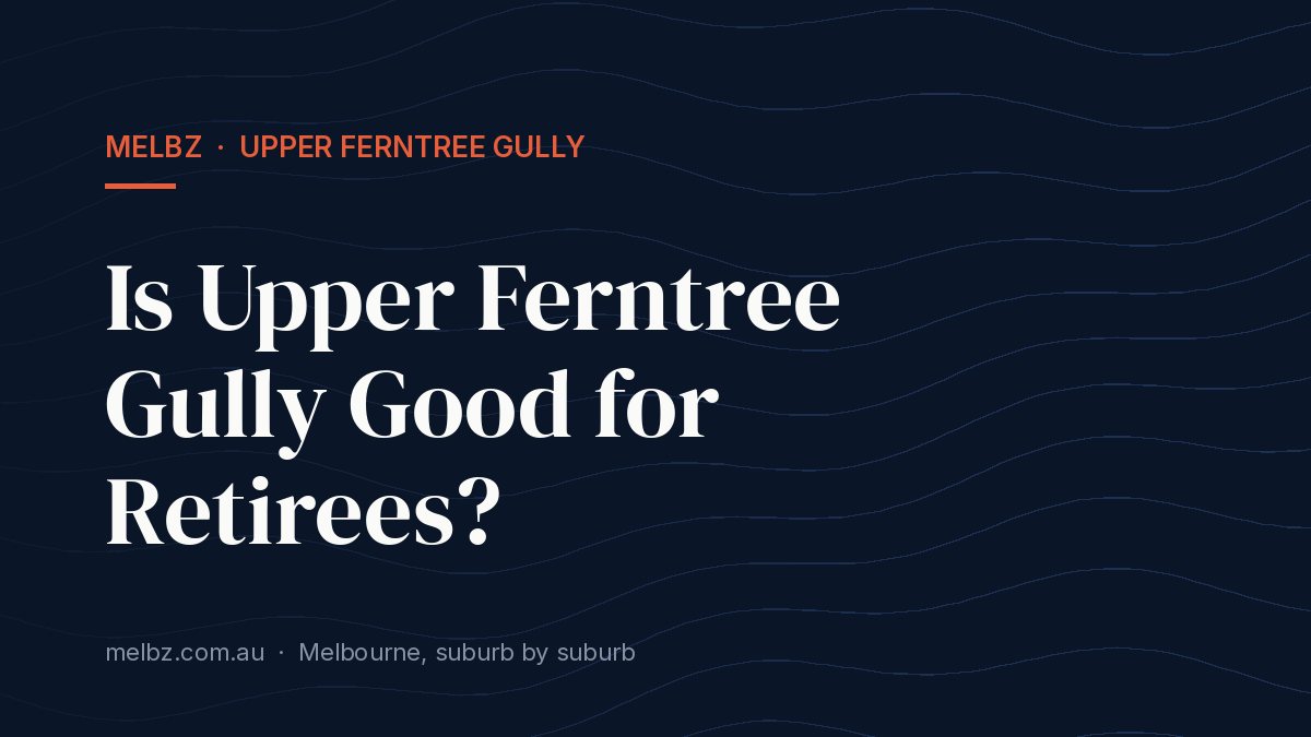 Title card: Is Upper Ferntree Gully Good for Retirees?