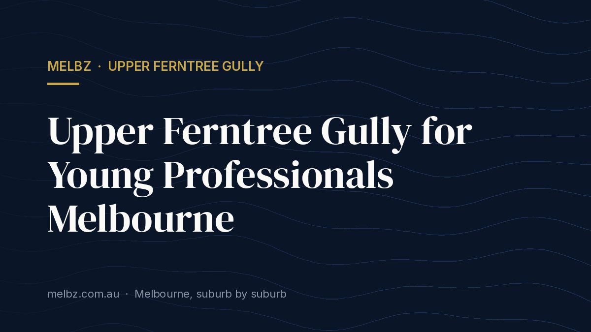Title card: Upper Ferntree Gully for Young Professionals Melbourne