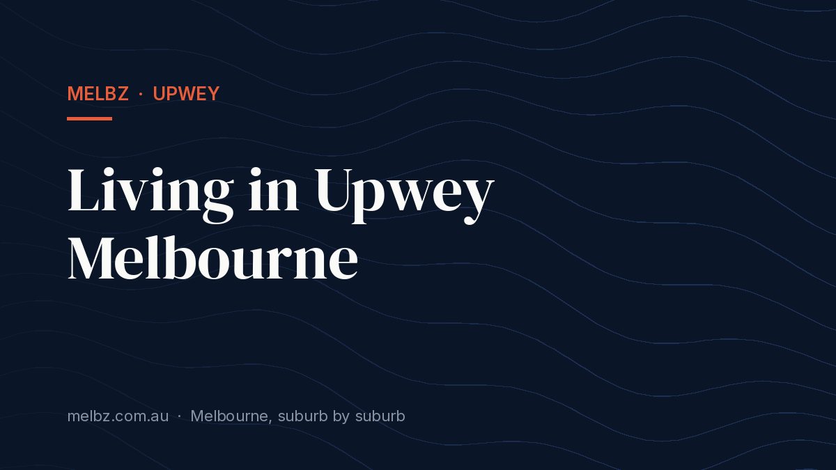 Title card: Living in Upwey Melbourne