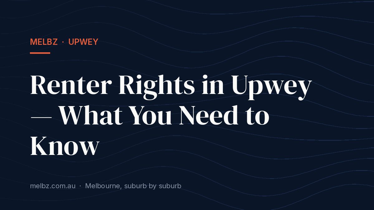 Title card: Renter Rights in Upwey — What You Need to Know