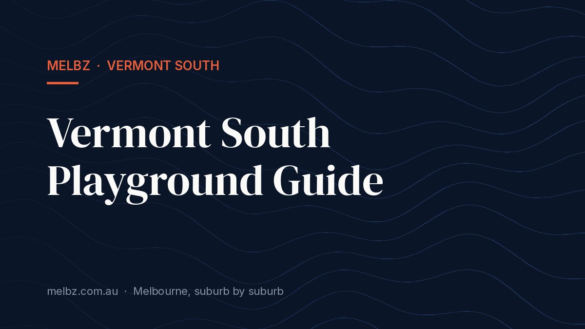 Title card: Vermont South Playground Guide