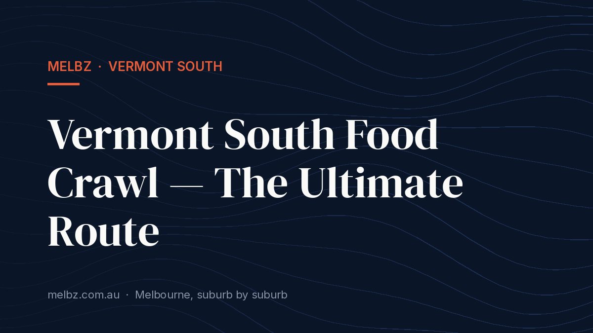 Title card: Vermont South Food Crawl — The Ultimate Route