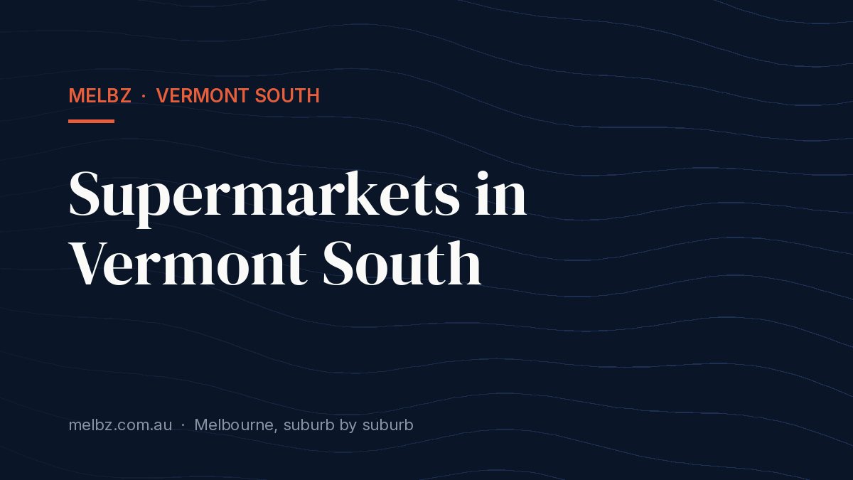 Title card: Supermarkets in Vermont South
