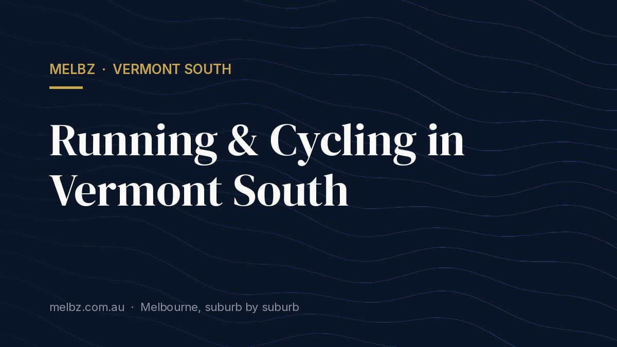 Title card: Running & Cycling in Vermont South