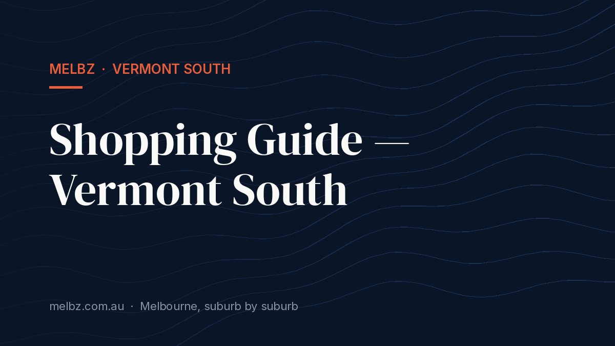 Title card: Shopping Guide — Vermont South