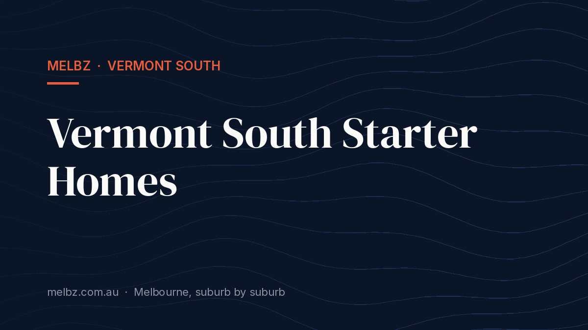 Title card: Vermont South Starter Homes