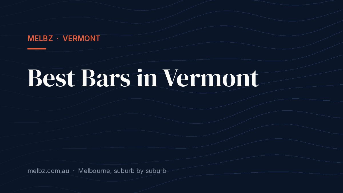 Title card: Best Bars in Vermont