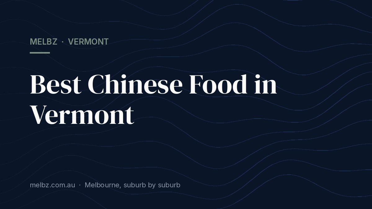 Title card: Best Chinese Food in Vermont