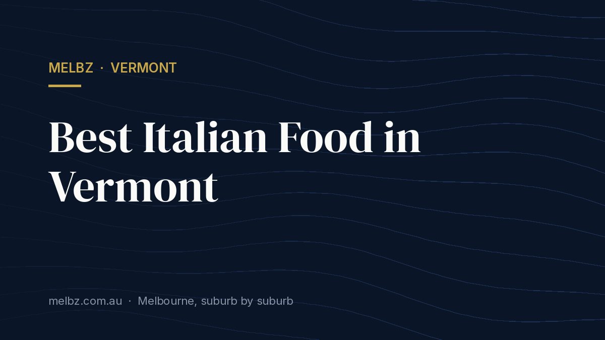 Title card: Best Italian Food in Vermont