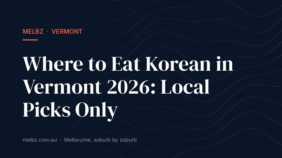 Title card: Where to Eat Korean in Vermont 2026: Local Picks Only
