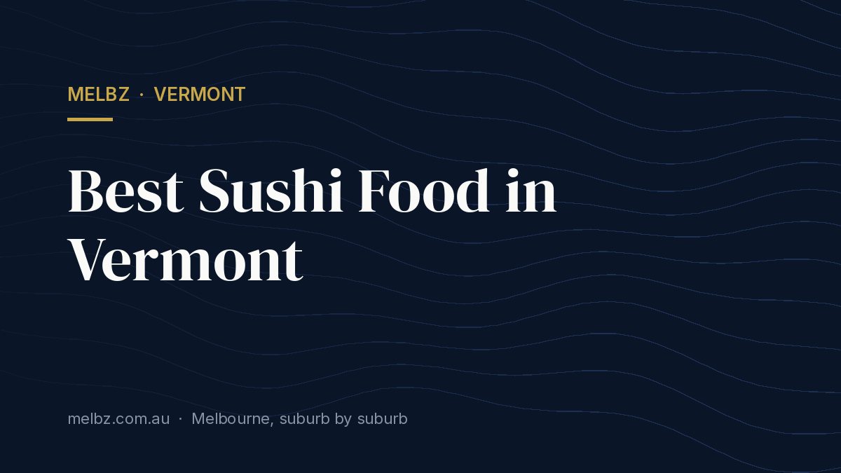 Title card: Best Sushi Food in Vermont