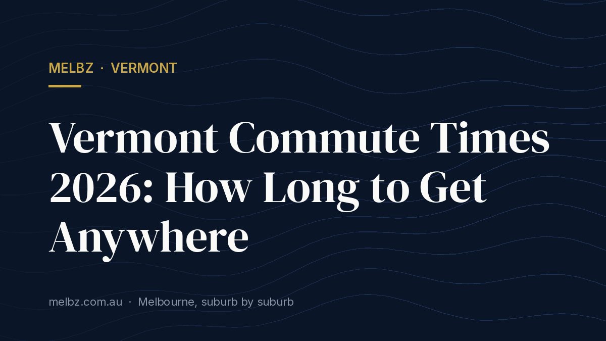 Title card: Vermont Commute Times 2026: How Long to Get Anywhere