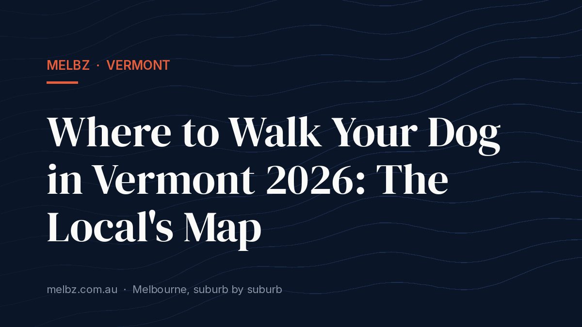 Title card: Where to Walk Your Dog in Vermont 2026: The Local's Map