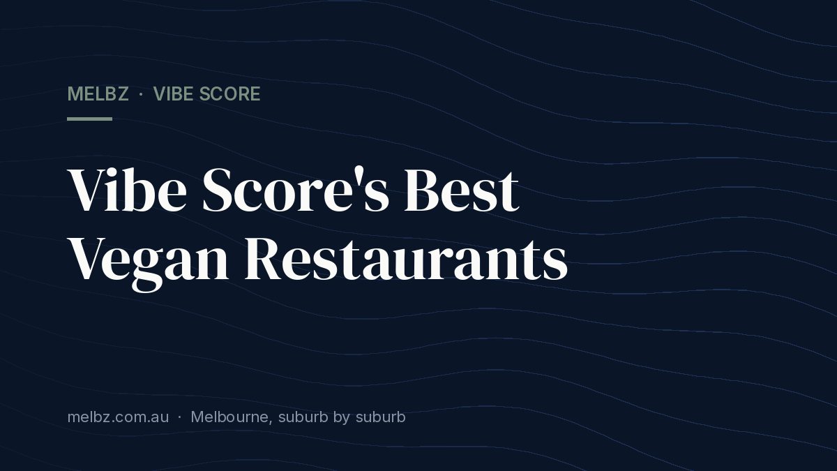 Title card: Vibe Score's Best Vegan Restaurants