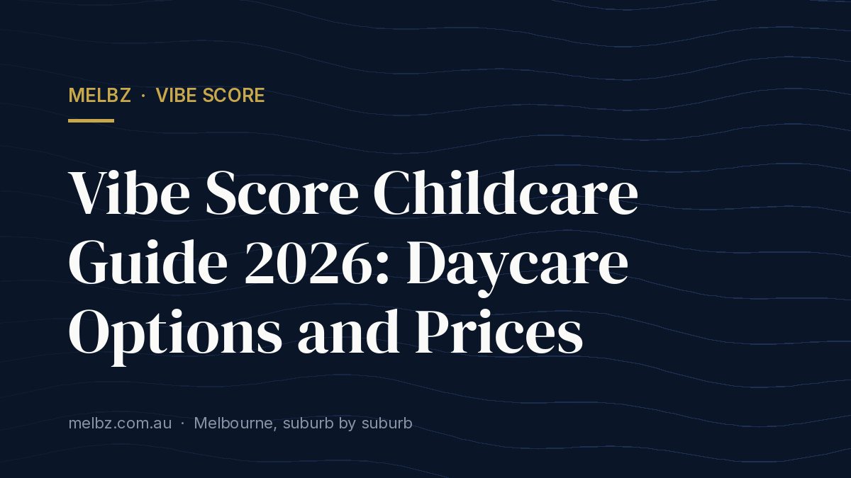Title card: Vibe Score Childcare Guide 2026: Daycare Options and Prices