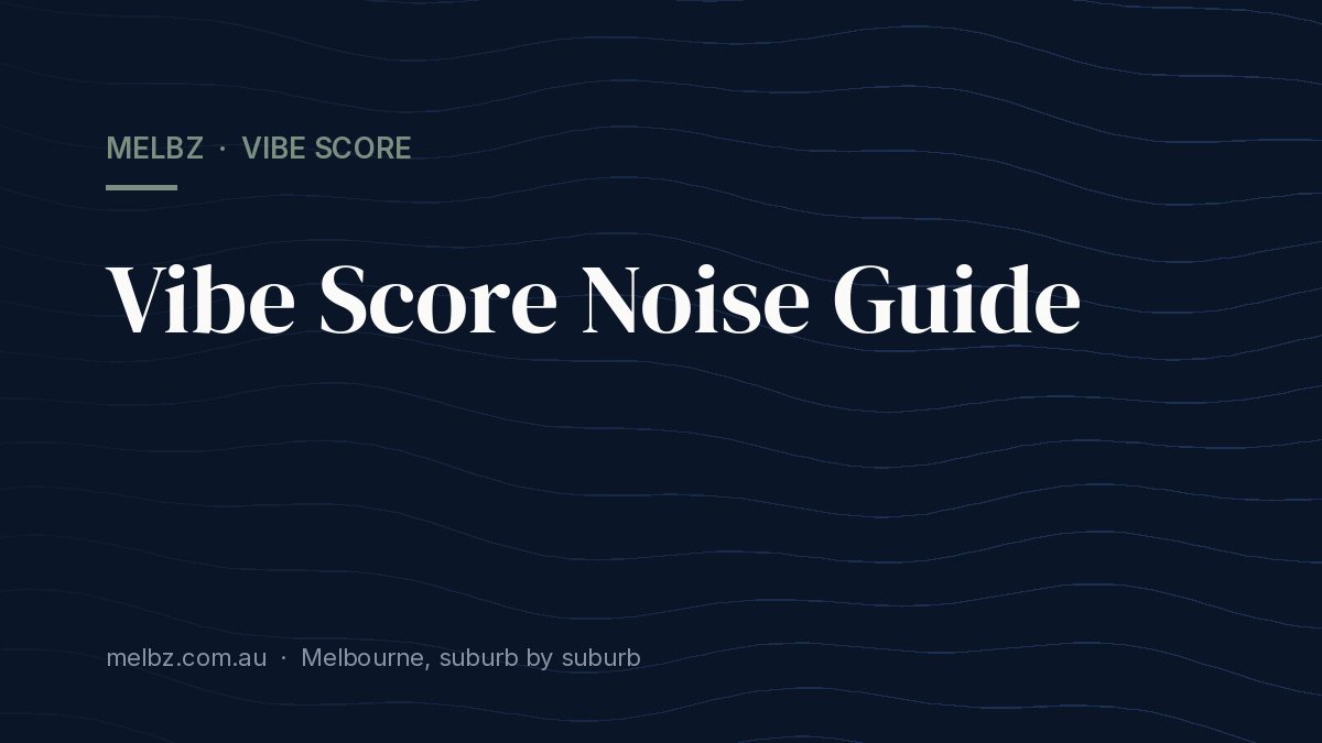 Title card: Vibe Score Noise Guide