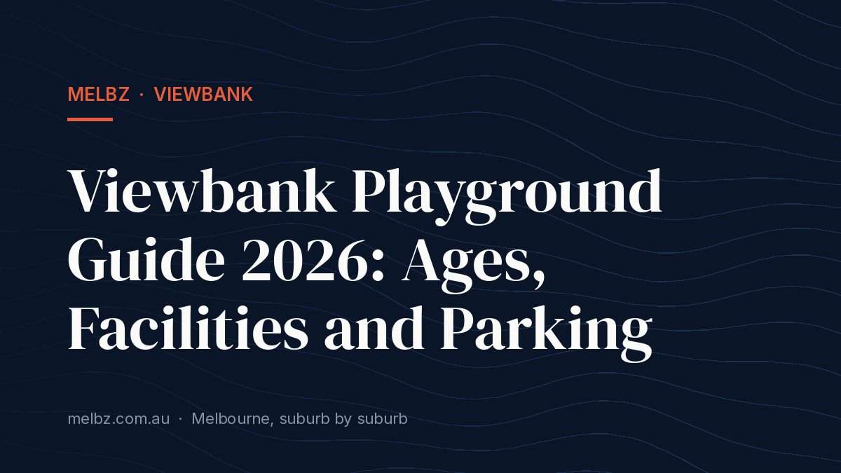 Title card: Viewbank Playground Guide 2026: Ages, Facilities and Parking
