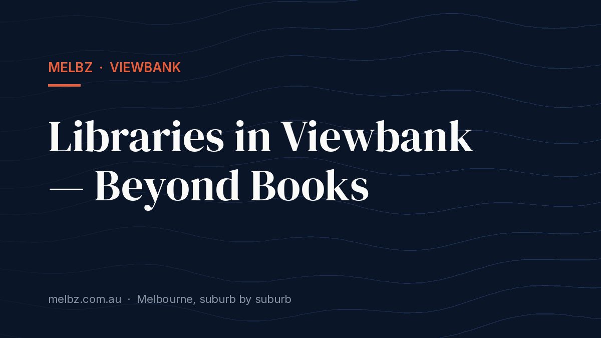 Title card: Libraries in Viewbank — Beyond Books