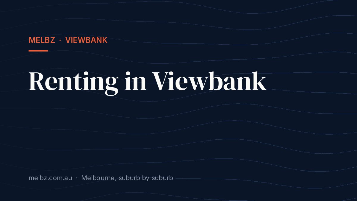 Title card: Renting in Viewbank