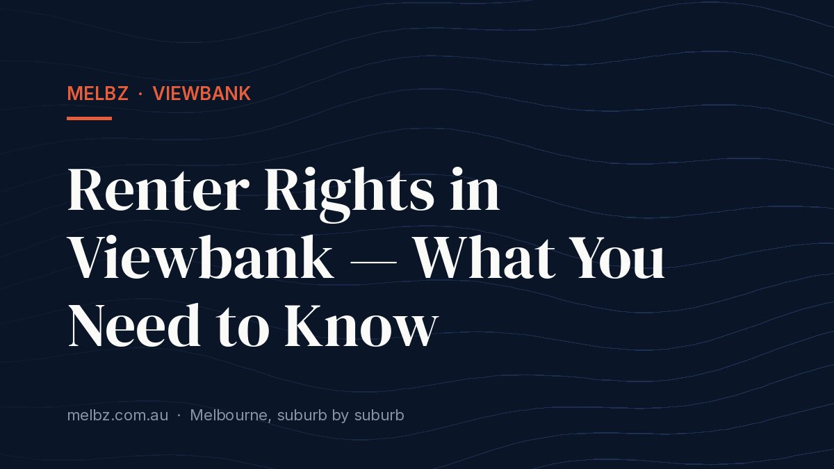 Title card: Renter Rights in Viewbank — What You Need to Know