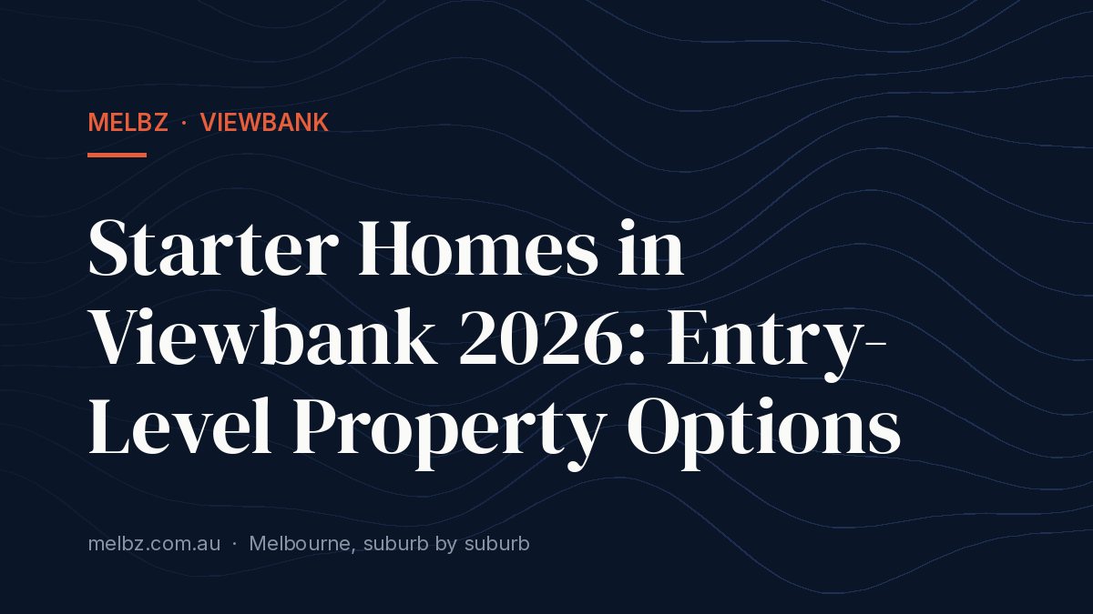 Title card: Starter Homes in Viewbank 2026: Entry-Level Property Options
