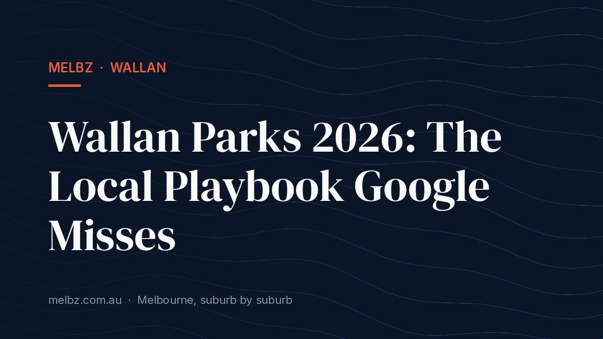 Title card: Wallan Parks 2026: The Local Playbook Google Misses