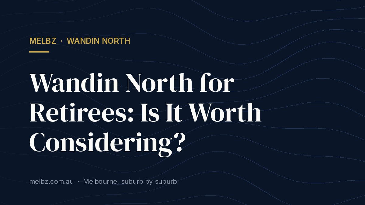 Living in an Apartment in Wandin North