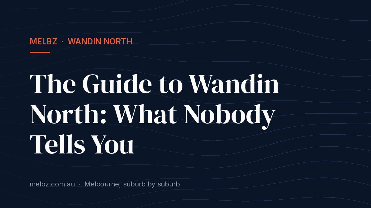 Living in an Apartment in Wandin North