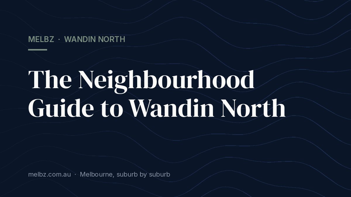 Living in an Apartment in Wandin North