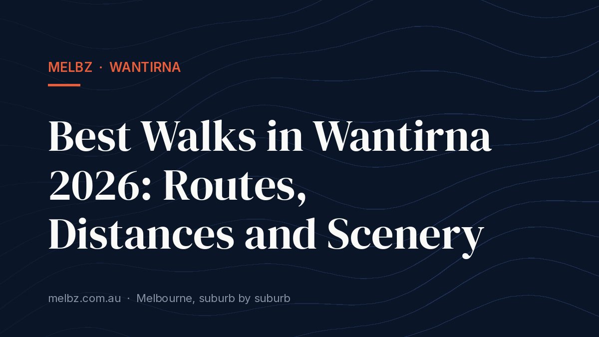 Title card: Best Walks in Wantirna 2026: Routes, Distances and Scenery